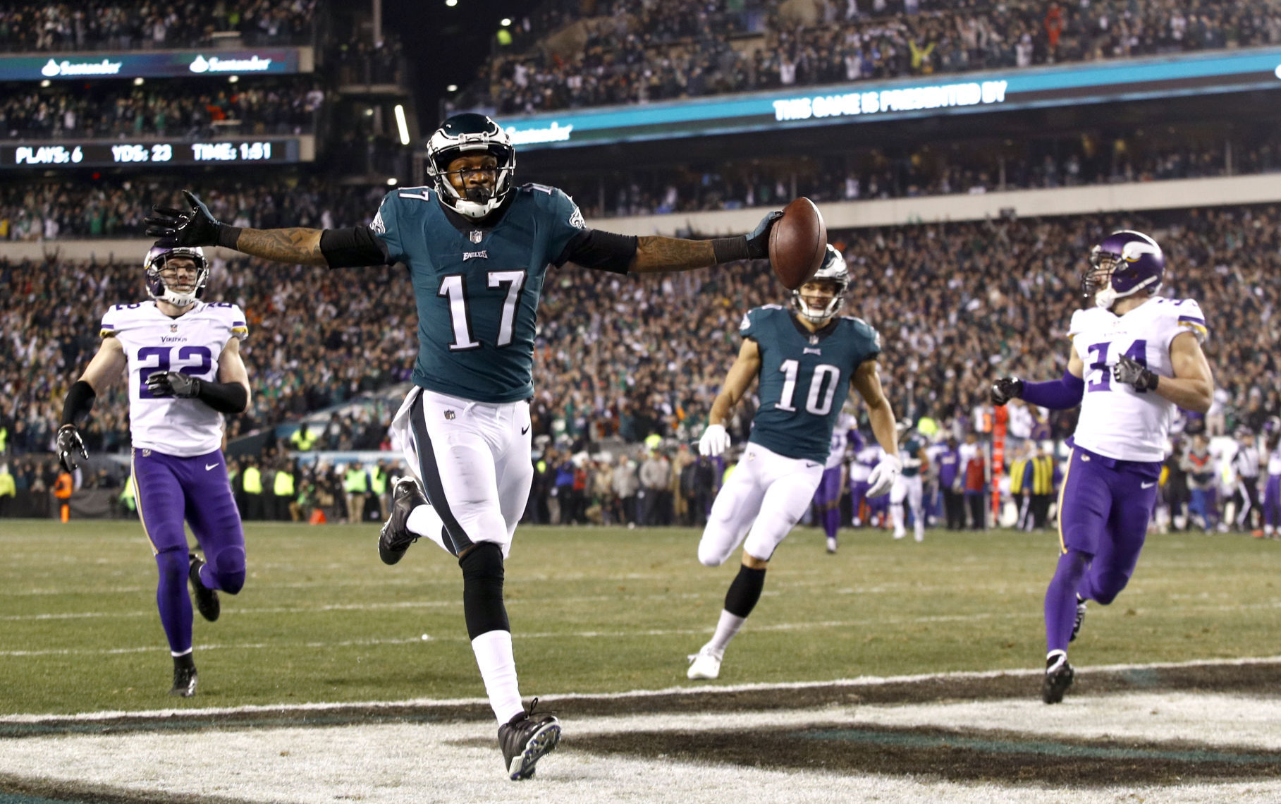 APTOPIX Vikings Eagles Football